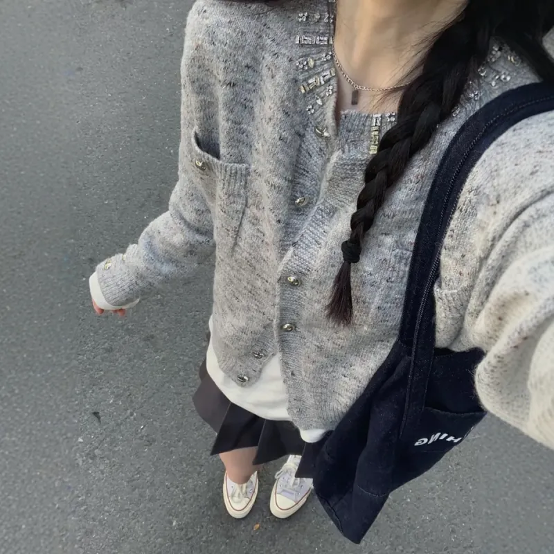 Yvetteclassic Knitwear Women's Gray-5