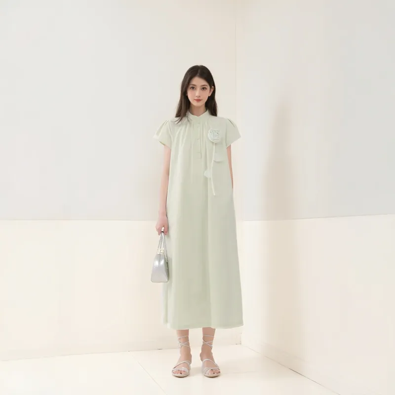 Yvetteclassic Short Sleeved Dresses Women's Mint Green-3