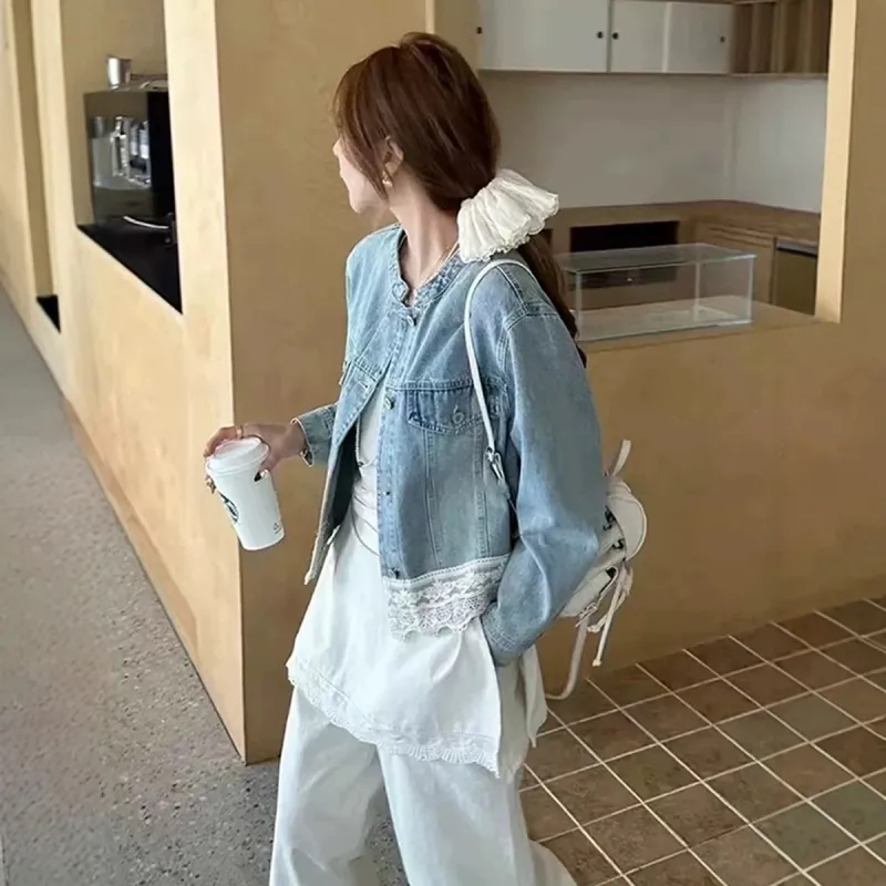 Yvetteclassic Denim Jacket Women's Blue-2
