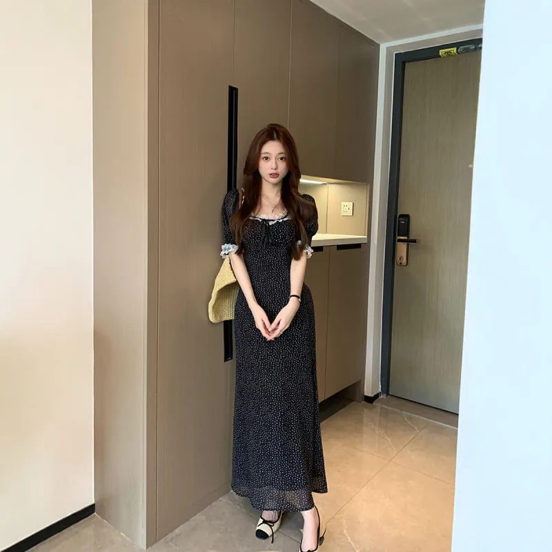 Yvetteclassic Short Sleeved Dress Women's Black-6