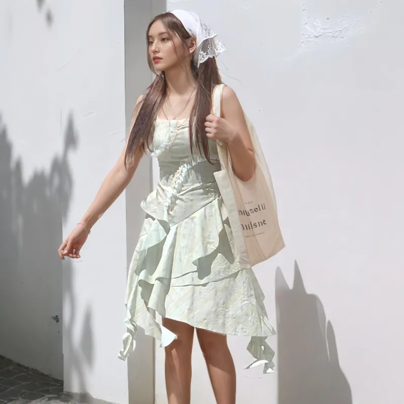 Yvetteclassic Slip Dress Women's Light Green-1