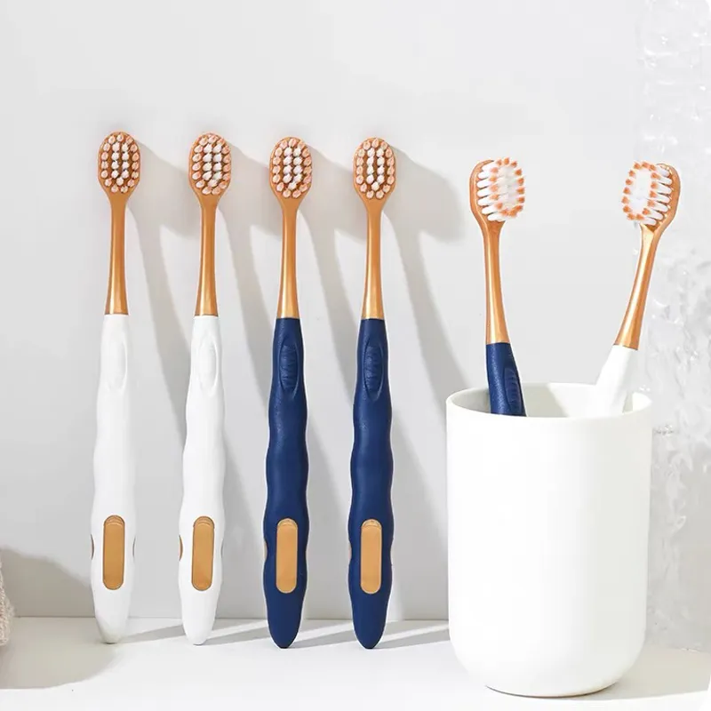 RUIJIE Soft Fuzz Toothbrushes Oral Cleaning Gum Protection Wide Head Soft Silk 6 Pcs Pack-1