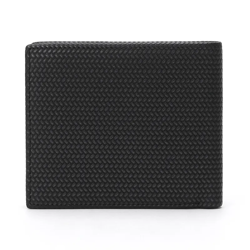 ELLE HOMME Cow Leather Wallet Regular Men's Black-3