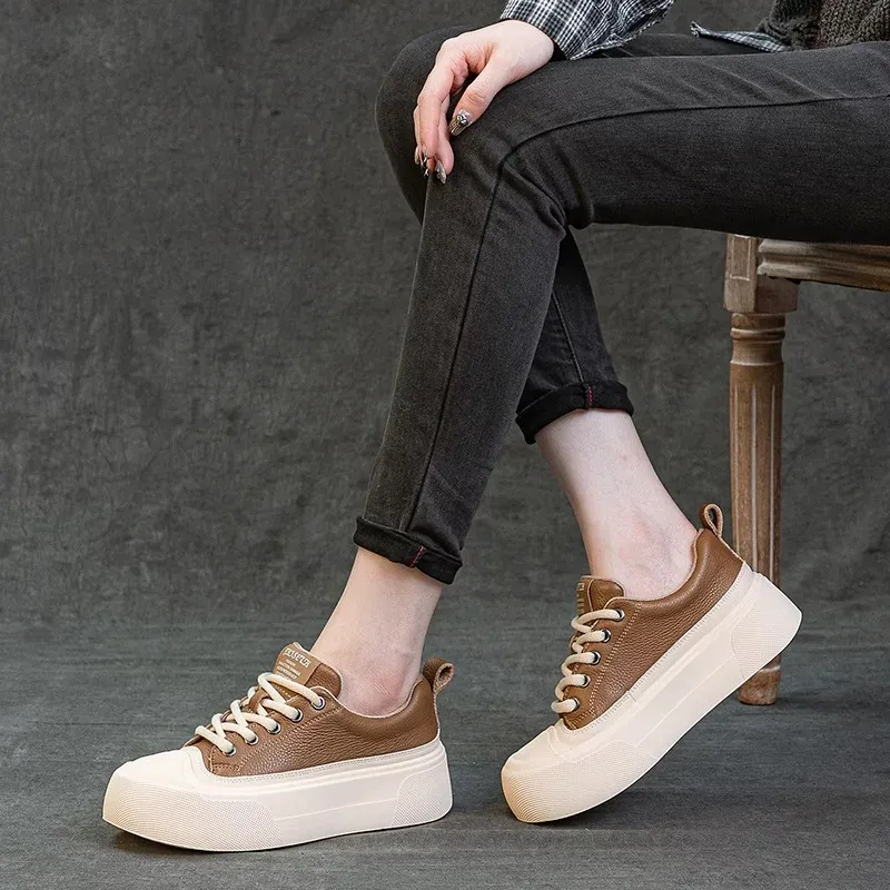 LIANGHUO Slip Resistant Cushioning Impact Resistance Wear Resistant Height Increasing Low Top Skateboard Shoes Unisex-5