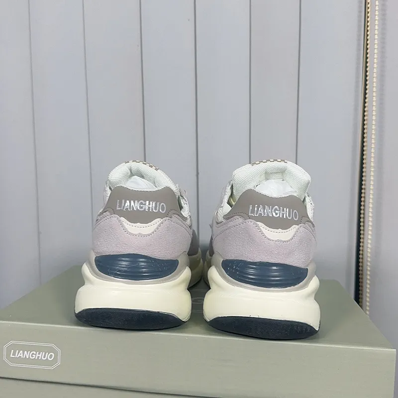 LIANGHUO Anti-Slip And Wear-Resistant Breathable Low-Top Chunky Sneakers Unisex-2