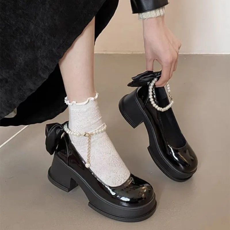 LIANGHUO Chunky Heel High Heels Women's-6