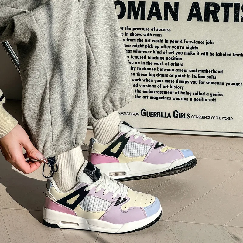 Cushioning, Lightweight, Breathable Low Top Classic Skateboard Shoe Style Unisex Unique Gradient Design-4