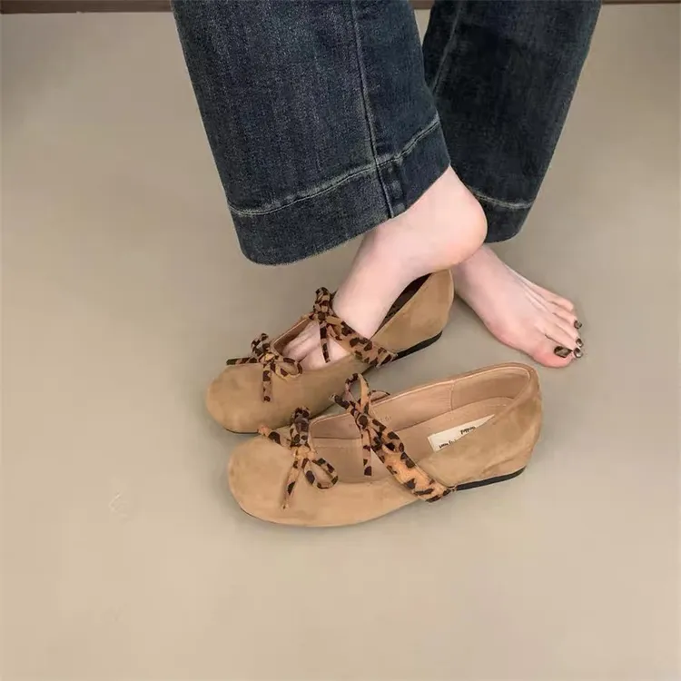 LIANGHUO Casual Single Shoes Women's Brown-2