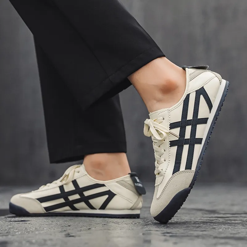 SHUXIAOBEI Low Top Casual Shoes Unisex White Blue-6