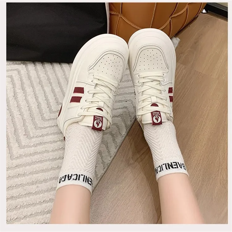 LIANGHUO Slip-Resistant Cushioning Impact Resistance Wear-Resistant Breathable Low-Top Skateboard Shoes Women's-2