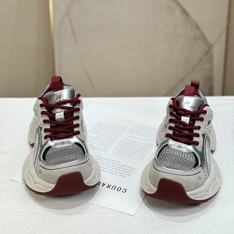 LIANGHUO Anti-Slip And Wear-Resistant Height Increasing Coverage Low-Top Chunky Sneakers Women's-8