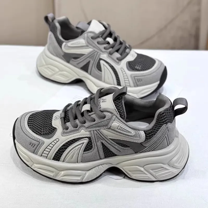 LIANGHUO Anti-Slip And Wear-Resistant Height Increasing Coverage Low-Top Chunky Sneakers Women's-1