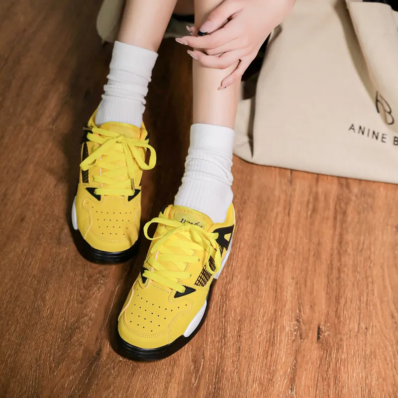 LIANGHUO Slip Resistant Cushioning Wear Resistant Low Top Skateboard Shoes Unisex Electric-5