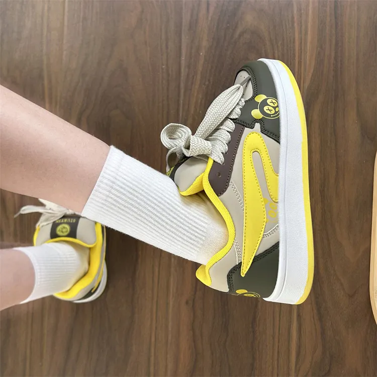 LIANGHUO Slip Resistant Cushioning With Impact Resistance Low Top Skateboard Shoes Women's-6
