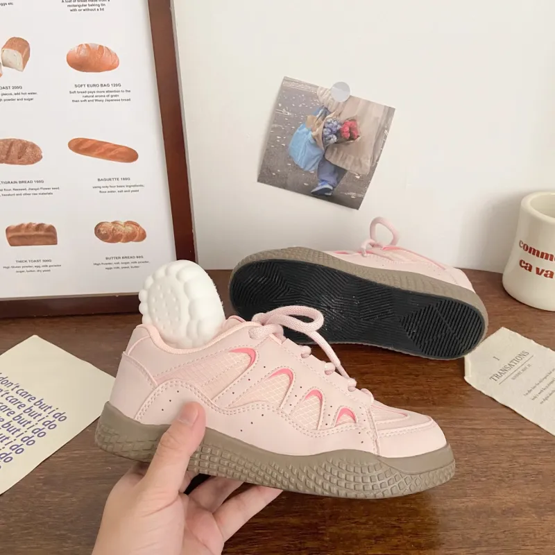 LIANGHUO Slip Resistant Cushioning Impact Resistance Abrasion Resistant Low Top Skateboard Shoes Women's-3