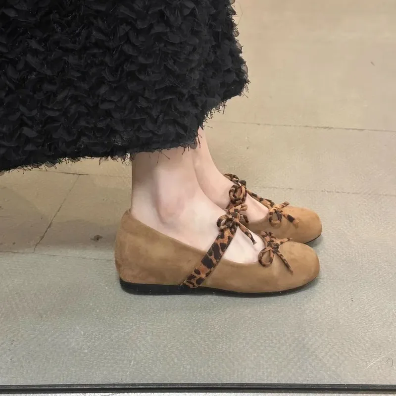 LIANGHUO Casual Single Shoes Women's Brown-4