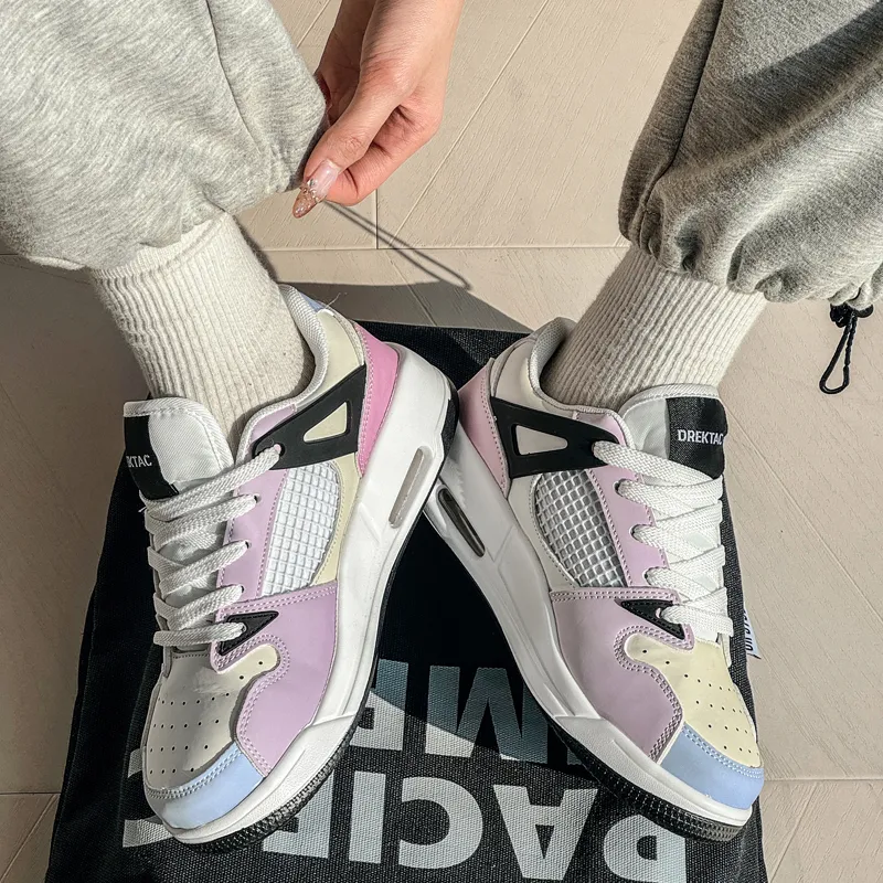 Cushioning, Lightweight, Breathable Low Top Classic Skateboard Shoe Style Unisex Unique Gradient Design-3