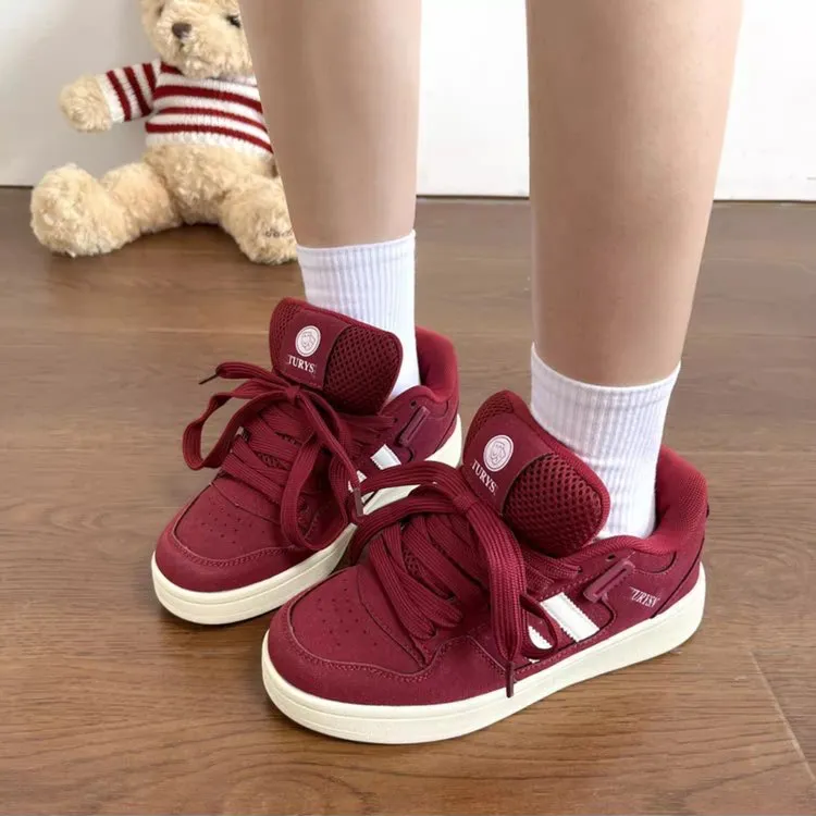 LIANGHUO Comprehensive Warm Cushioning Impact Resistance Wear Resistant Low Top Skateboard Shoes Unisex Ancora Red-10
