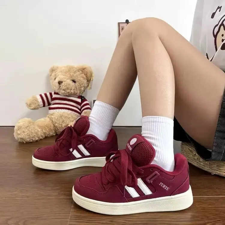 LIANGHUO Comprehensive Warm Cushioning Impact Resistance Wear Resistant Low Top Skateboard Shoes Unisex Ancora Red-1
