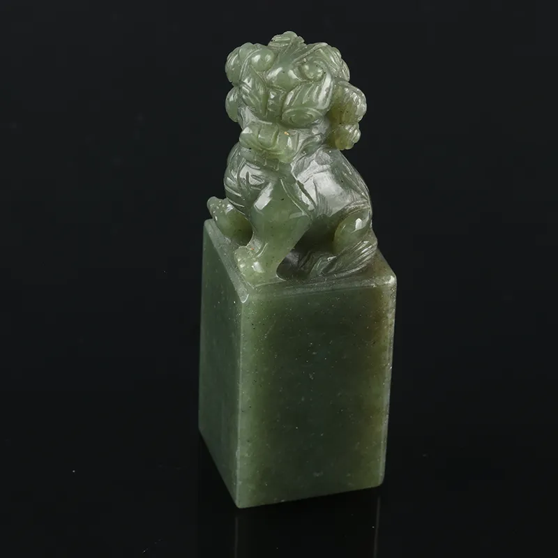 POSILAN Hetian Jade Ornament Black Jade Unisex-2
