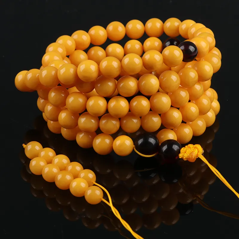 POSILAN Amber Beeswax Bracelets Unisex-1