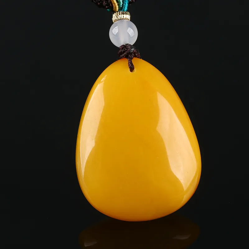 POSILAN Amber Beeswax Necklaces Unisex-4