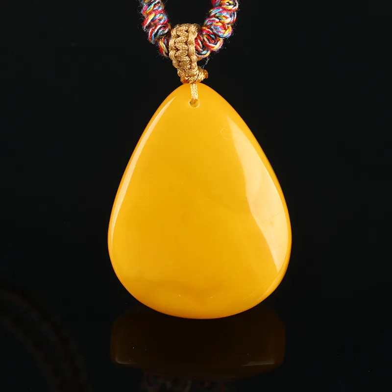 POSILAN Amber Beeswax Necklaces Unisex-3