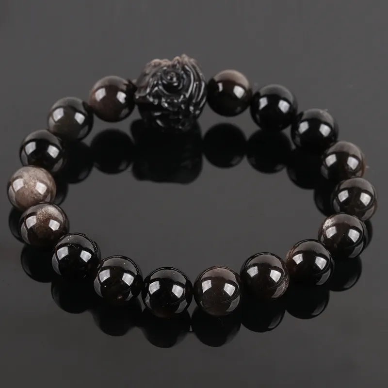 POSILAN Obsidian Bracelets Unisex-5