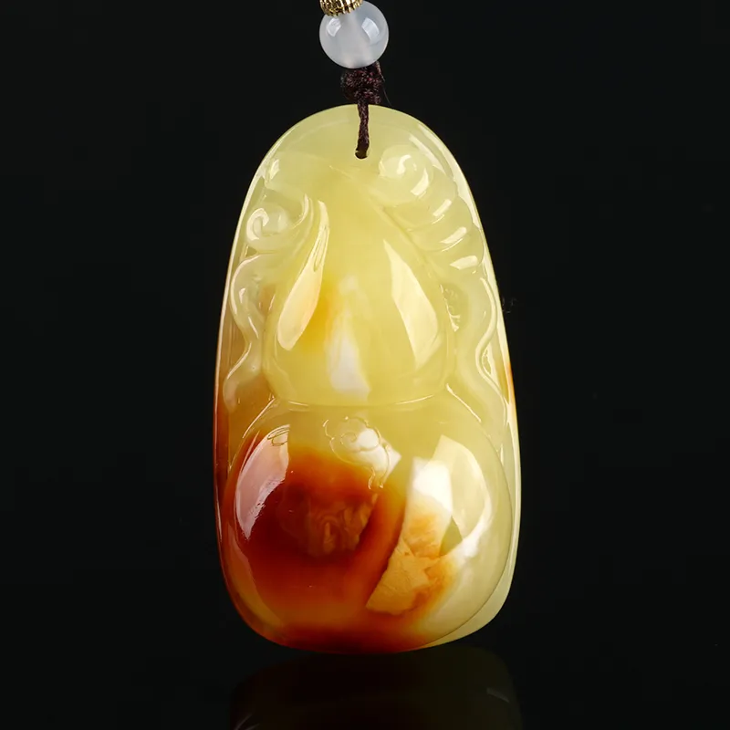 POSILAN Amber Beeswax Necklaces Unisex-3