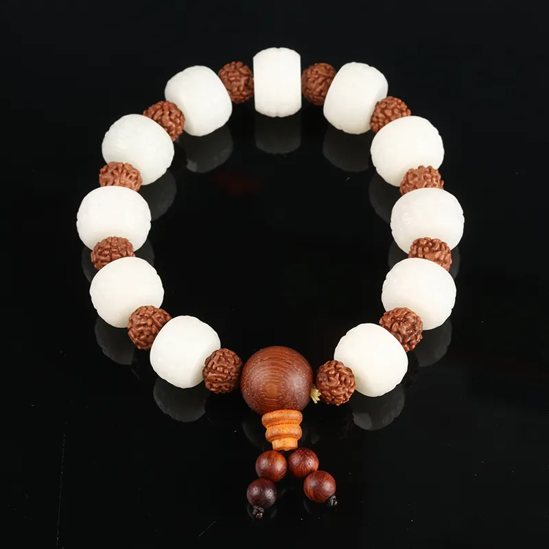 POSILAN Hetian Jade Bracelets White Jade Unisex-3