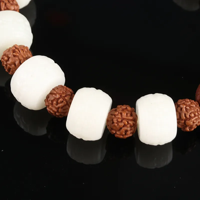 POSILAN Hetian Jade Bracelets White Jade Unisex-4