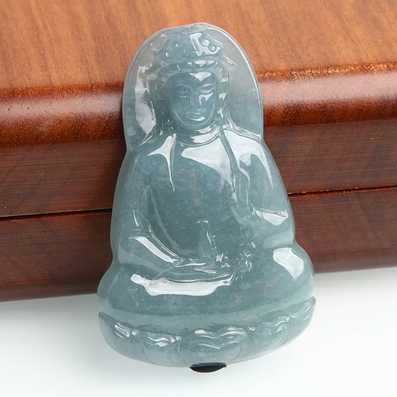 POSILAN Ice Glutinous Jadeite Necklaces Unisex-2