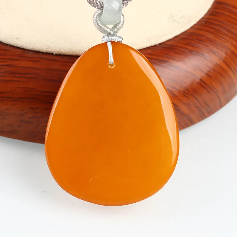 POSILAN Amber Beeswax Fine Jade Necklaces Unisex-4