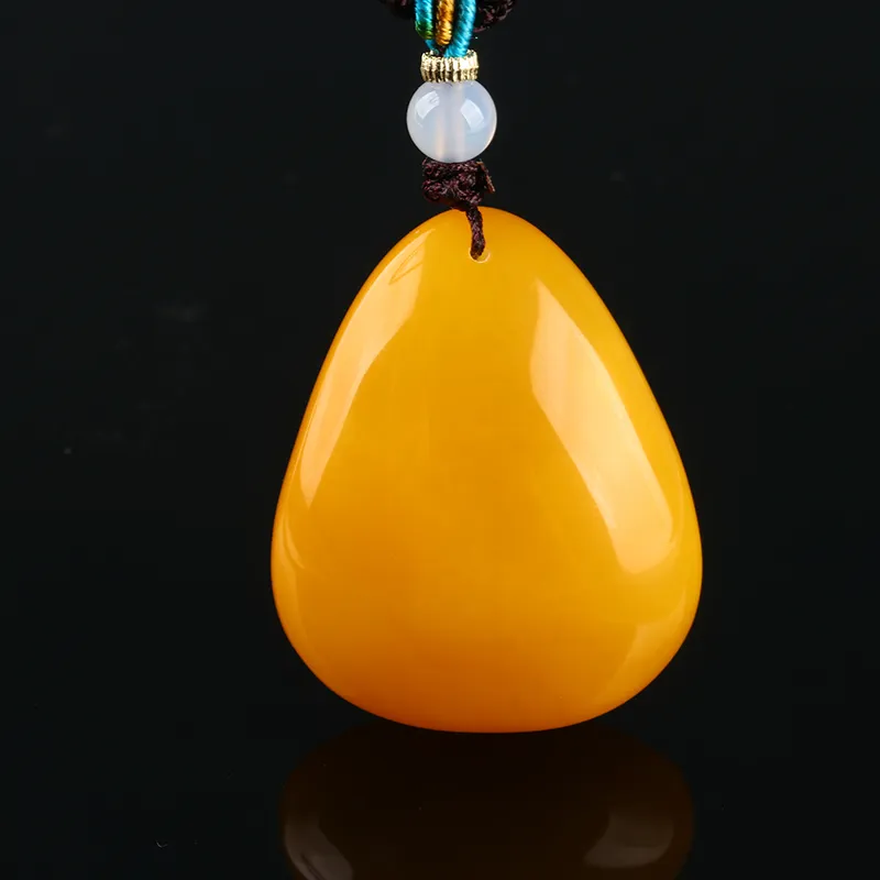 POSILAN Amber Beeswax Necklaces Unisex-3