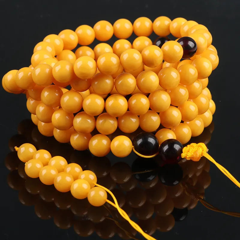 POSILAN Amber Beeswax Bracelets Unisex-2