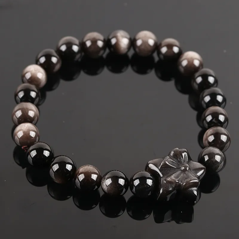 POSILAN Obsidian Bracelets Unisex-14