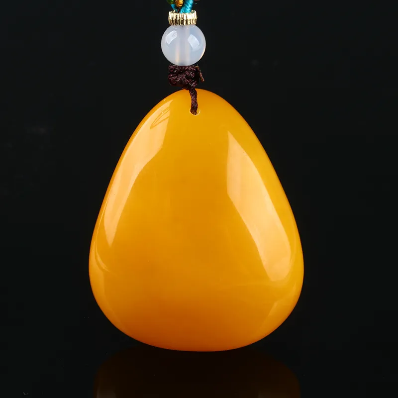 POSILAN Amber Beeswax Necklaces Unisex-2