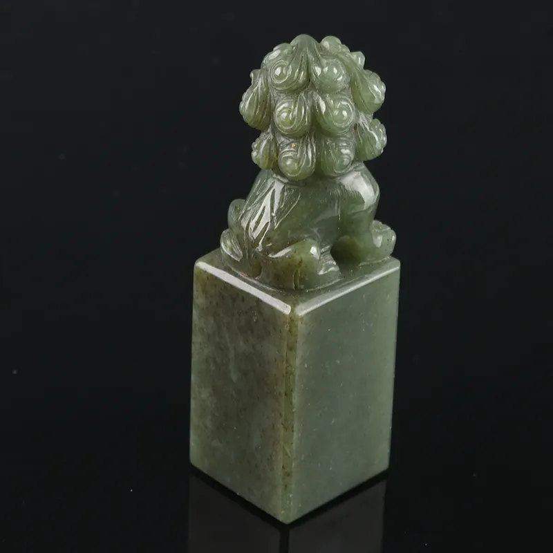 POSILAN Hetian Jade Ornament Black Jade Unisex-4