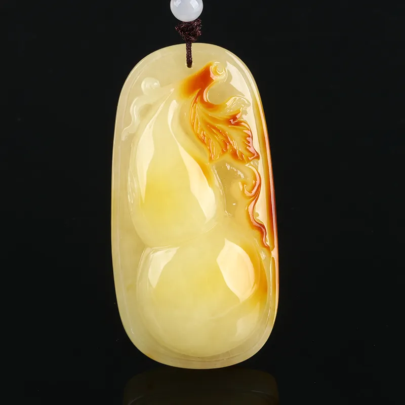 POSILAN Amber Beeswax Necklaces Unisex-1
