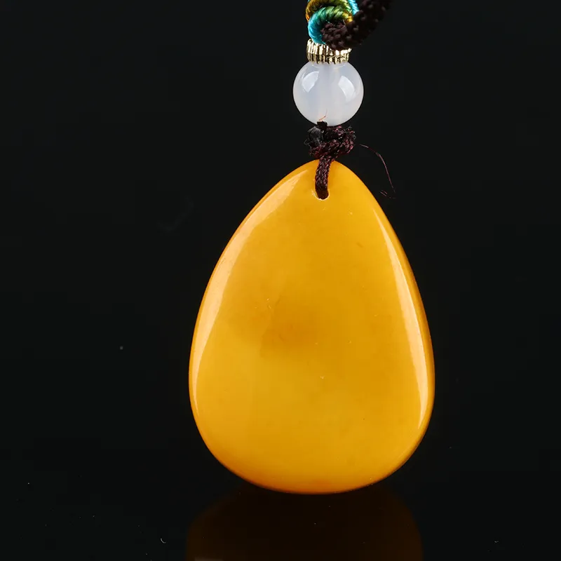 POSILAN Amber Beeswax Necklaces Unisex-4