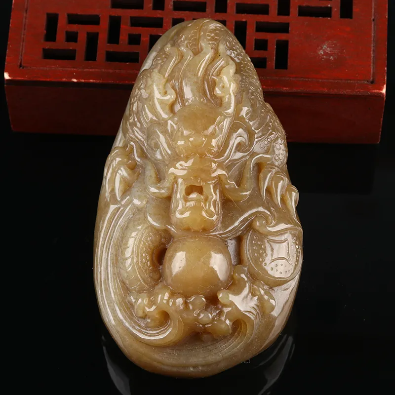 POSILAN Hetian Jade Pendants Sugar Jade Unisex-2