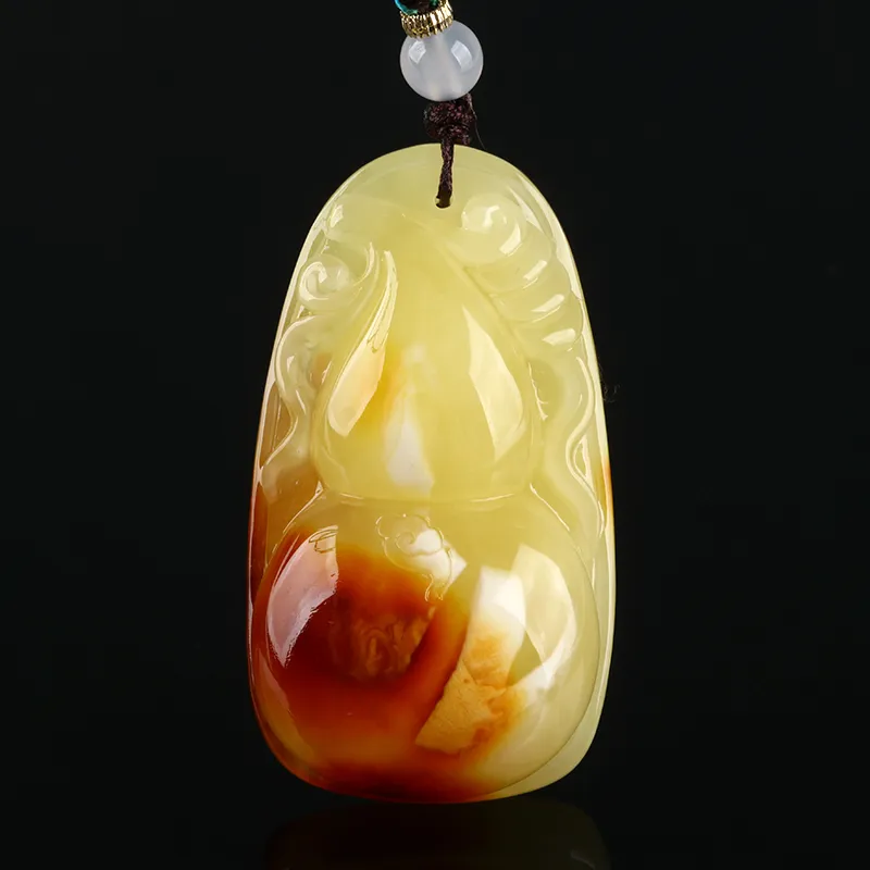 POSILAN Amber Beeswax Necklaces Unisex-2