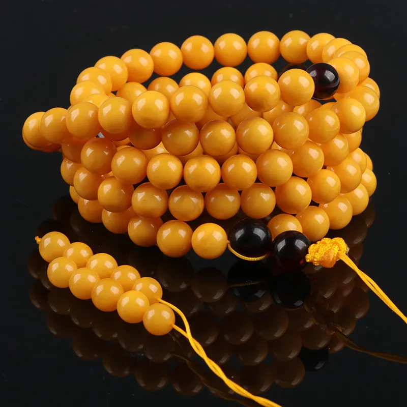 POSILAN Amber Beeswax Bracelets Unisex-4