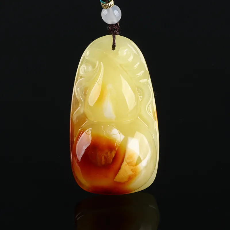 POSILAN Amber Beeswax Necklaces Unisex-1
