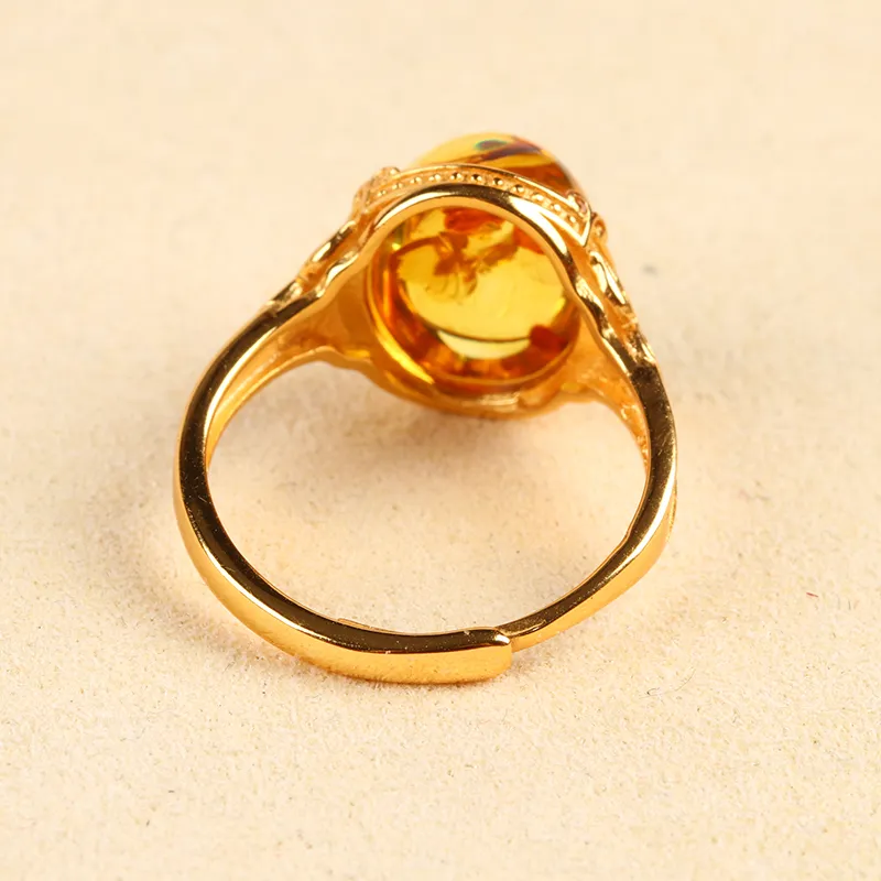 POSILAN Fine Jade Rings Women's-4