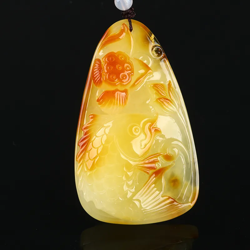 POSILAN Amber Beeswax Necklaces Unisex-2