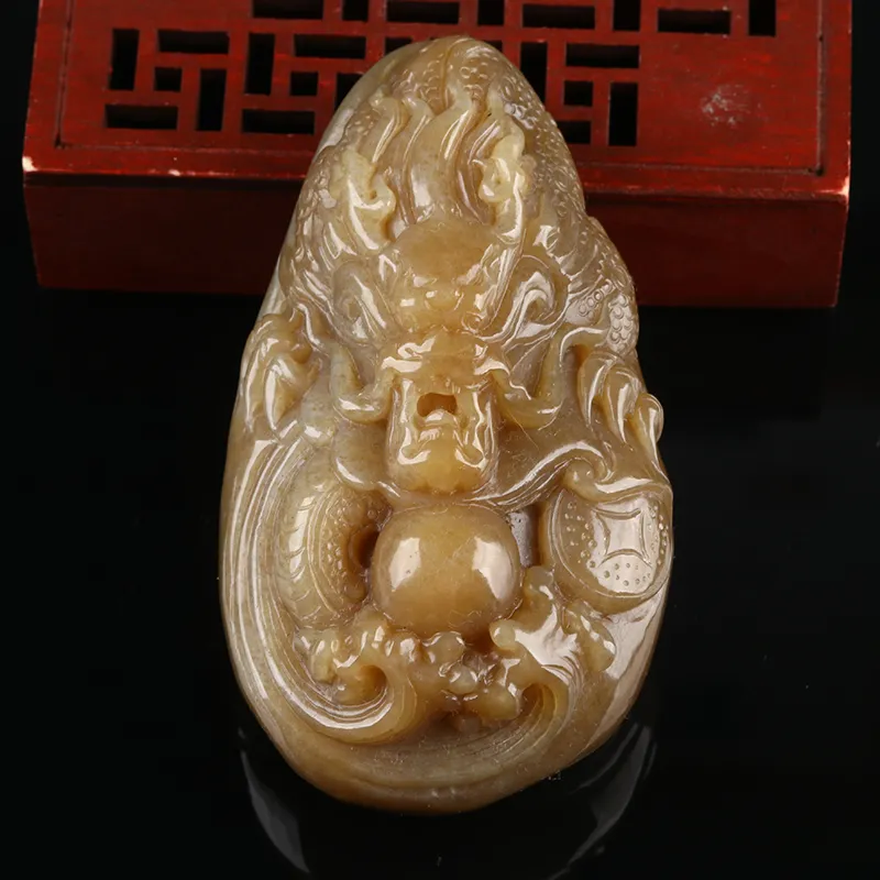 POSILAN Hetian Jade Pendants Sugar Jade Unisex-1