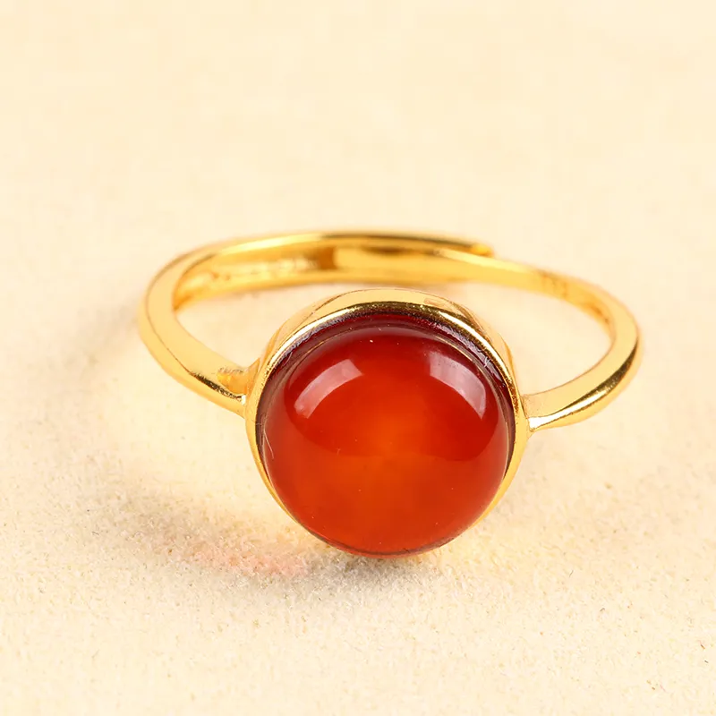 POSILAN Fine Jade Rings Women's-4