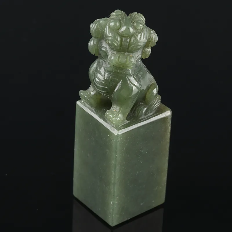 POSILAN Hetian Jade Ornament Black Jade Unisex-1