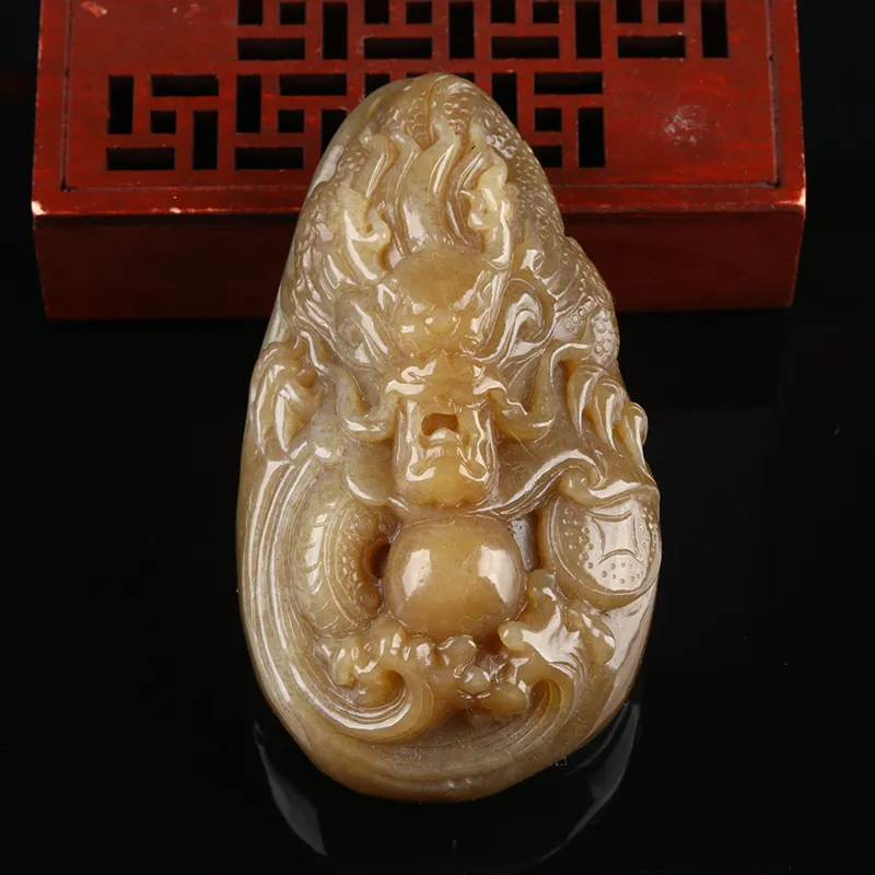 POSILAN Hetian Jade Pendants Sugar Jade Unisex-3